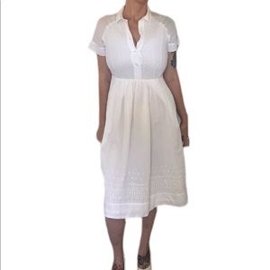 Paul & Joe Sister White Midi Dress- Like New